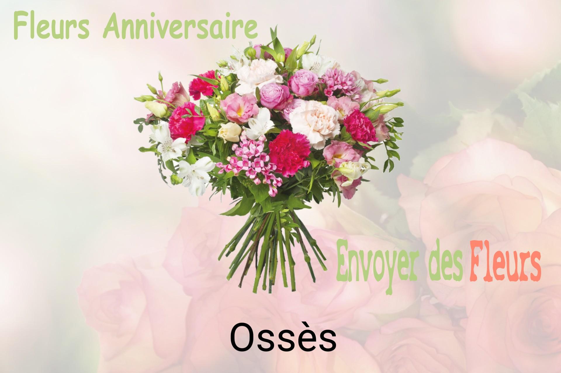 Bouquet de fleurs d’anniversaire livré à Ossès