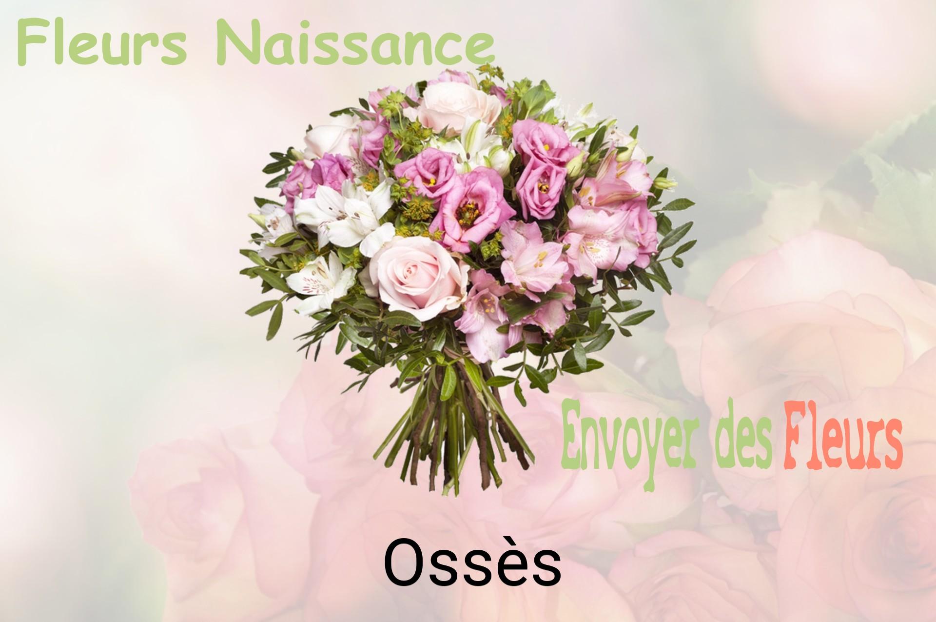 Bouquet de fleurs de naissance livré à Ossès